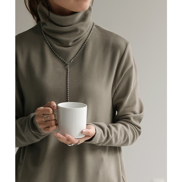 トープ | カットソー オフタートル インナー | HUG.U