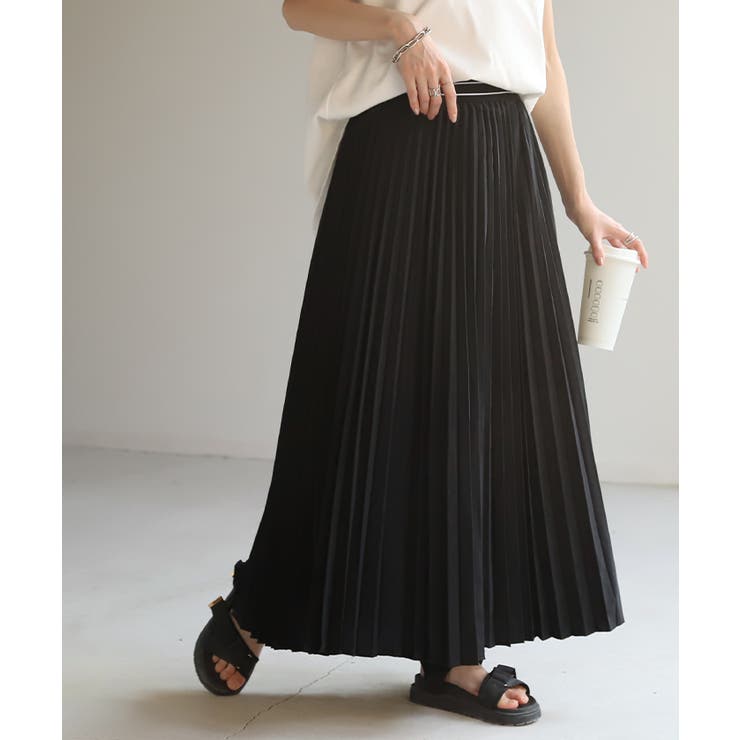 ブラック | スカート 撥水 プリーツ | HUG.U