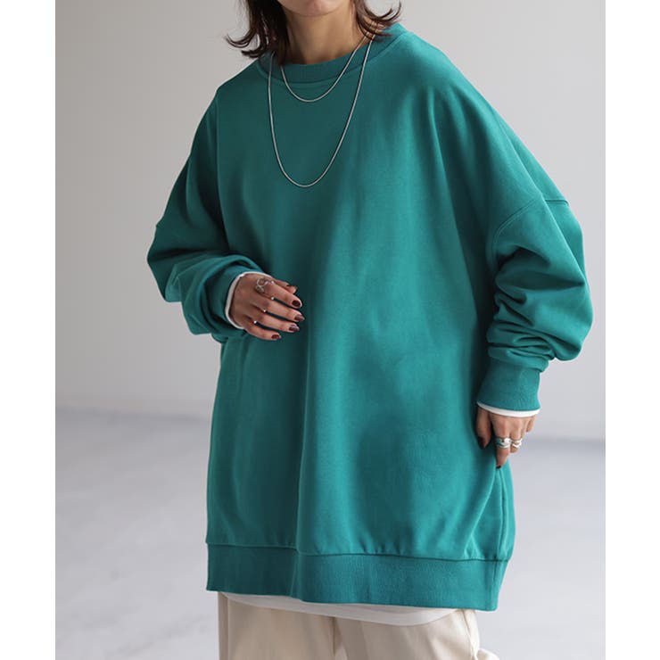 ピーコックグリーン | トップス スウェット 超BIG | HUG.U