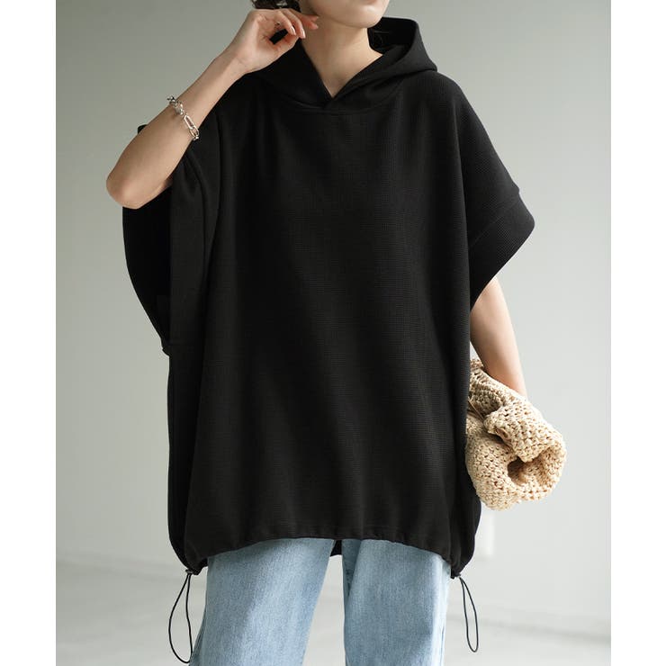 ブラック | パーカー 体型カバー ベスト | HUG.U