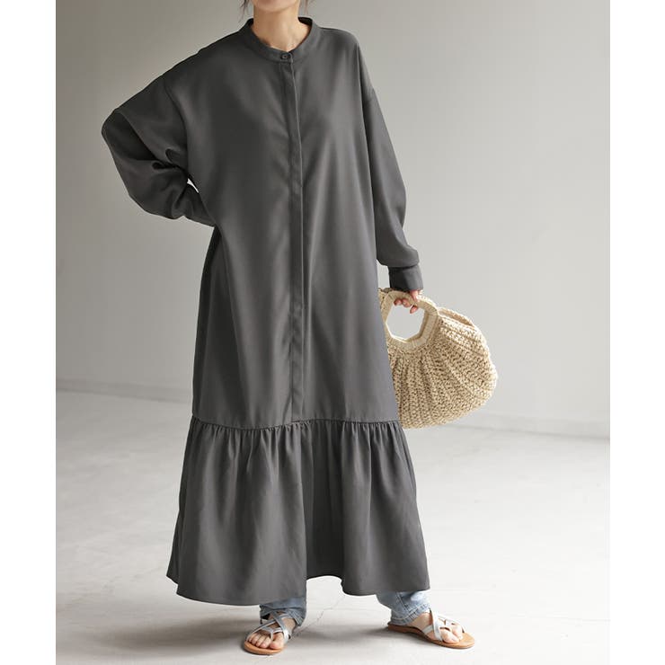 グレー | ワンピース レディース ロング | HUG.U
