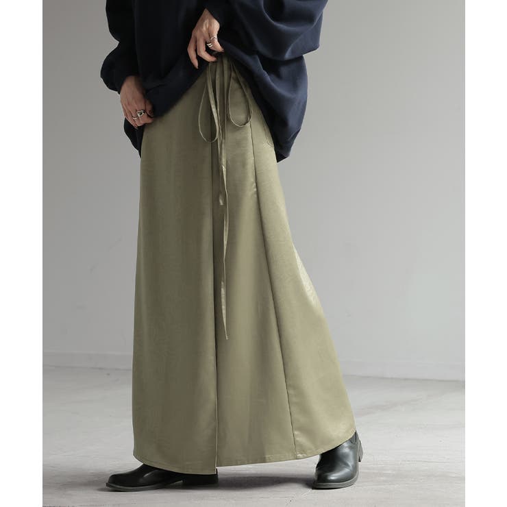 セージグリーン | スカート ラップ ロング | HUG.U