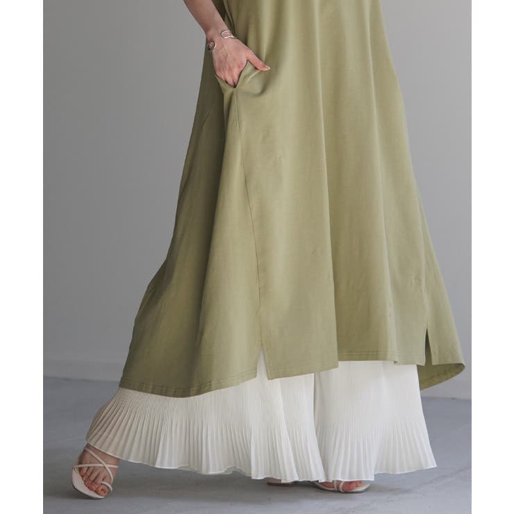 ホワイト | ペチパンツ プリーツ 綿 | HUG.U