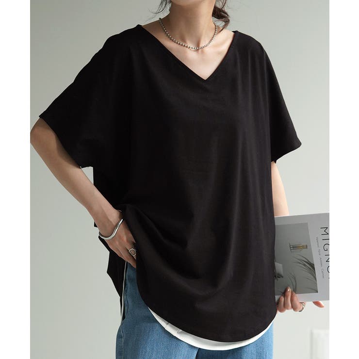Tシャツ ドルマン カットソー[品番：HHHW0001957]｜HUG.U