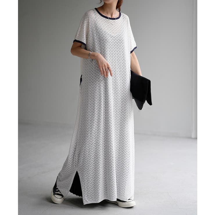 ホワイト | ワンピース ロング シアー | HUG.U