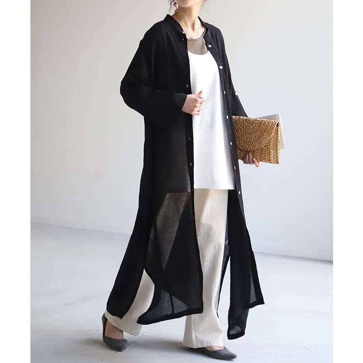 ブラック | ワンピース 楊柳 ロング | HUG.U