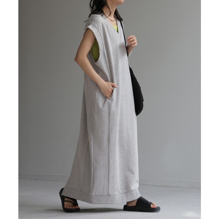 グレー | ワンピース スウェット ロング | HUG.U