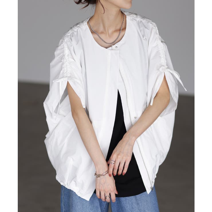 ホワイト | アウター 撥水 レディース | HUG.U