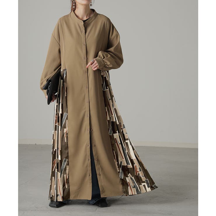 ベージュ | ワンピース シャツ シャツワンピース | HUG.U