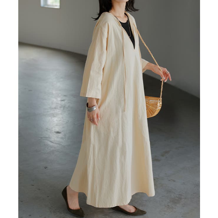 アイボリー | ワンピース 綿100 選べる | HUG.U