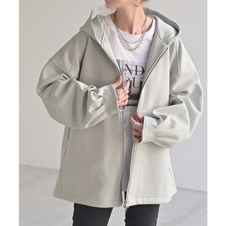 ライトグレー | パーカー ダンボール トップス | HUG.U