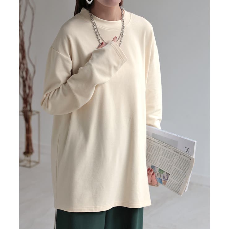 アイボリー | トップス 吸湿 発熱 | HUG.U