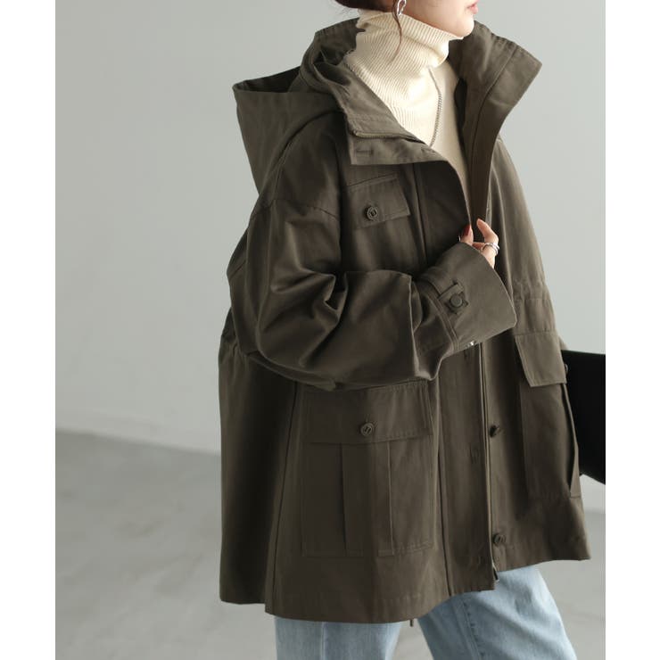 カーキ | ジャケット ミリタリー コート | HUG.U