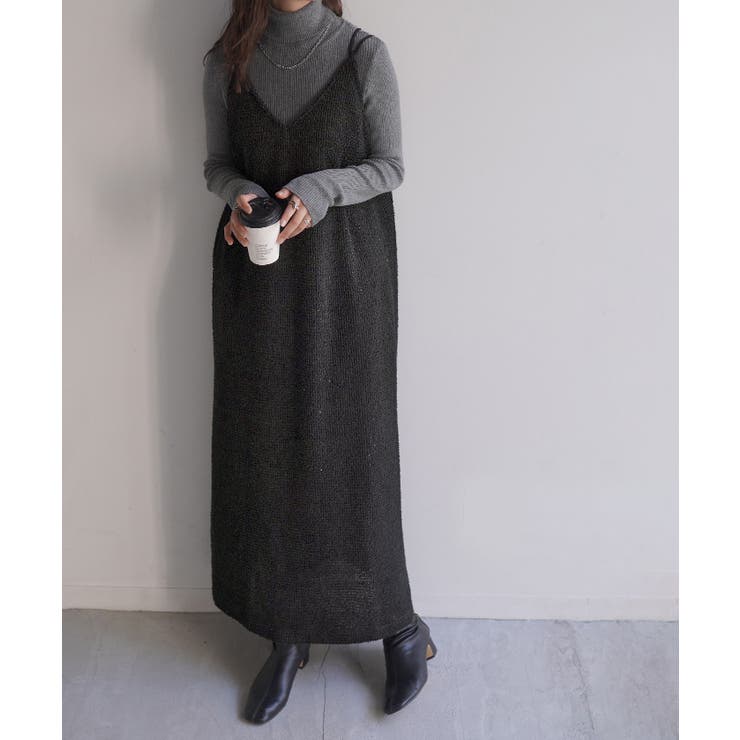 ブラック | ワンピース キャミソール ロング | HUG.U