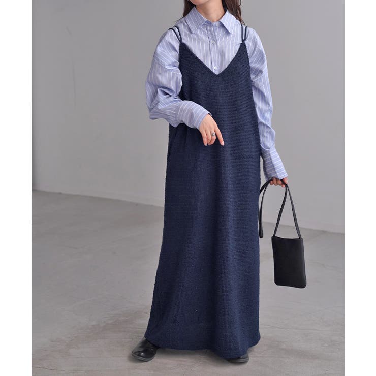 ネイビー | ワンピース キャミソール ロング | HUG.U