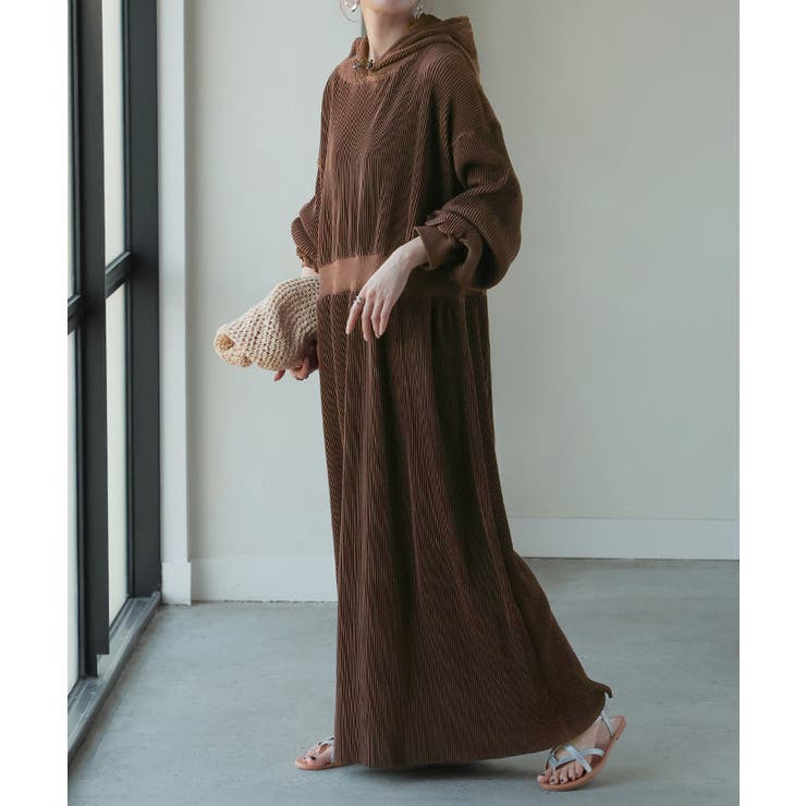 ブラウン | ワンピース プリーツ 切れる | HUG.U
