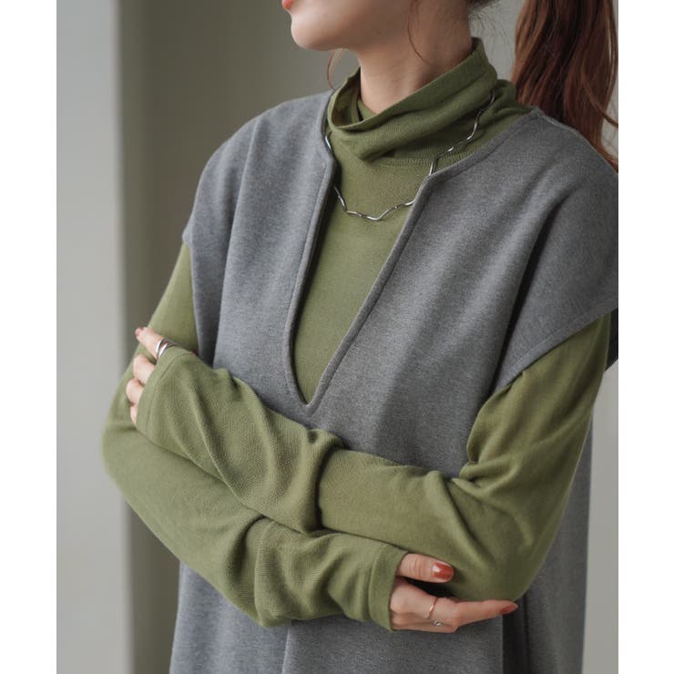 カーキ | インナー ニット インナー | HUG.U