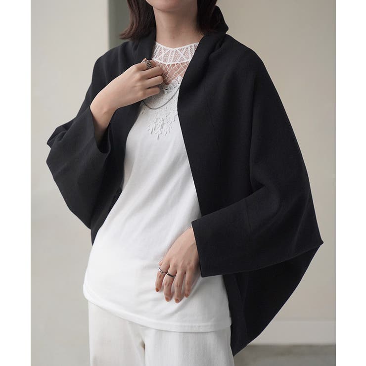 ブラック | カーディガン ニット ボレロ | HUG.U