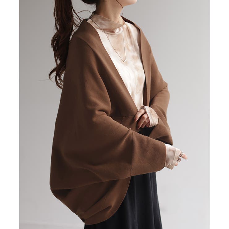 モカブラウン | カーディガン ニット ボレロ | HUG.U