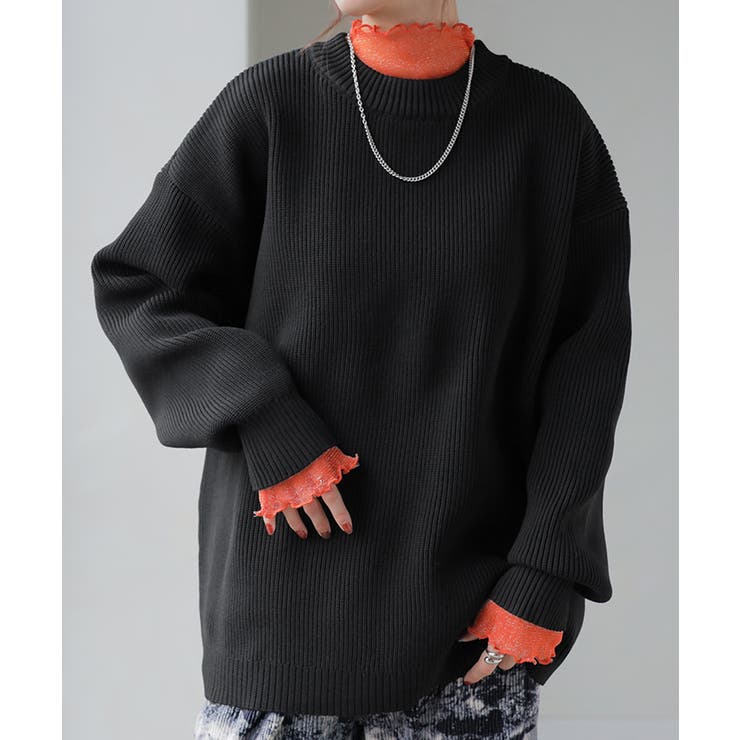 ブラック | ニット チクチクしない レディース | HUG.U