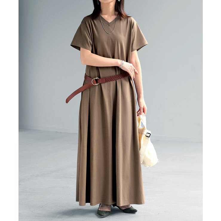 モカ | ワンピース Tシャツ 接触冷感 | HUG.U