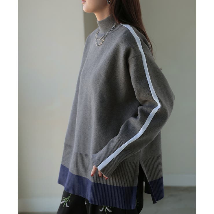 FABIANA FILLIPI ニットロングカーディガン ベルト ファー グレー FABIANA FILLIPI ニットロングカーディガン ベルト ファー グレー