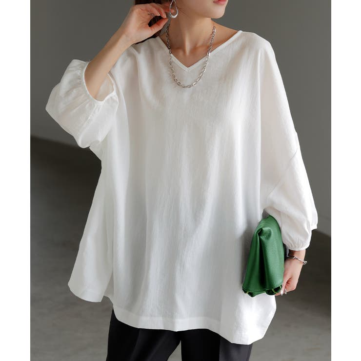 ホワイト | ブラウス 前後2WAY シャツ | HUG.U