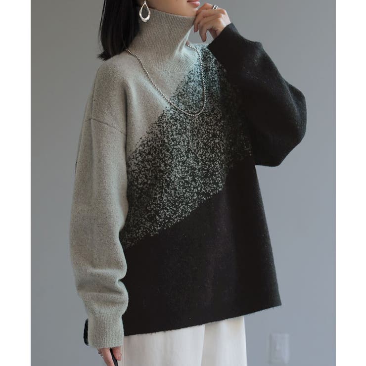 グレー×ブラック | ニット 別売り セットアップ可 | HUG.U