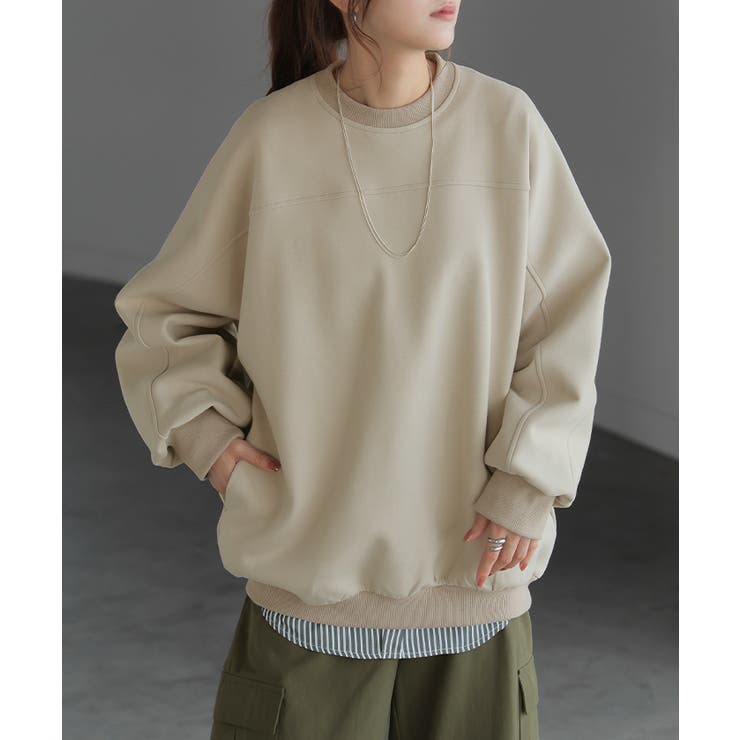 アッシュベージュ | トップス スウェット ダンボール | HUG.U