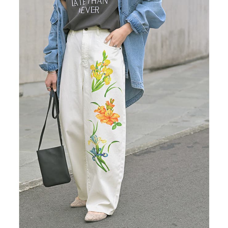 ホワイト | パンツ デニム チノ | HUG.U