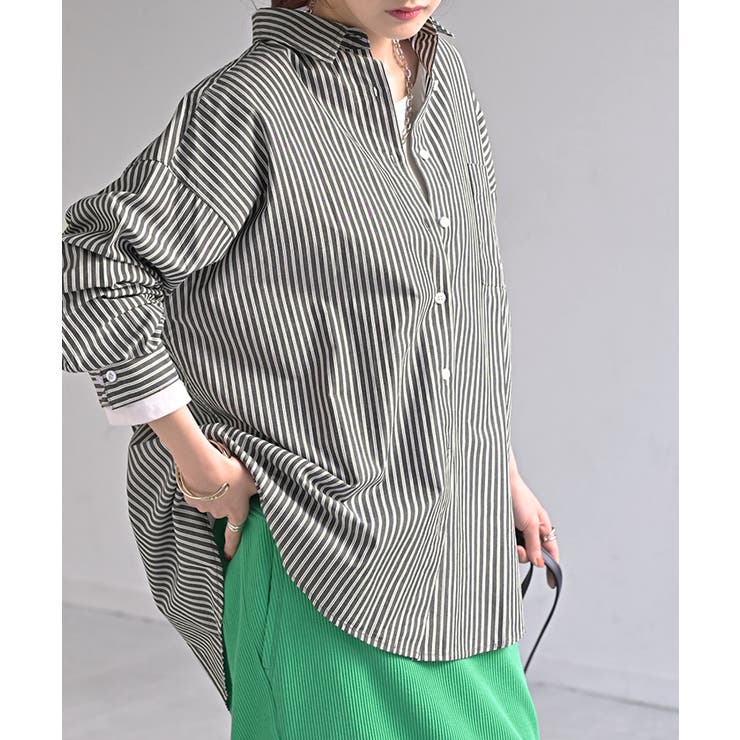 ブラック×ホワイト | シャツ 綿100% ブラウス | HUG.U