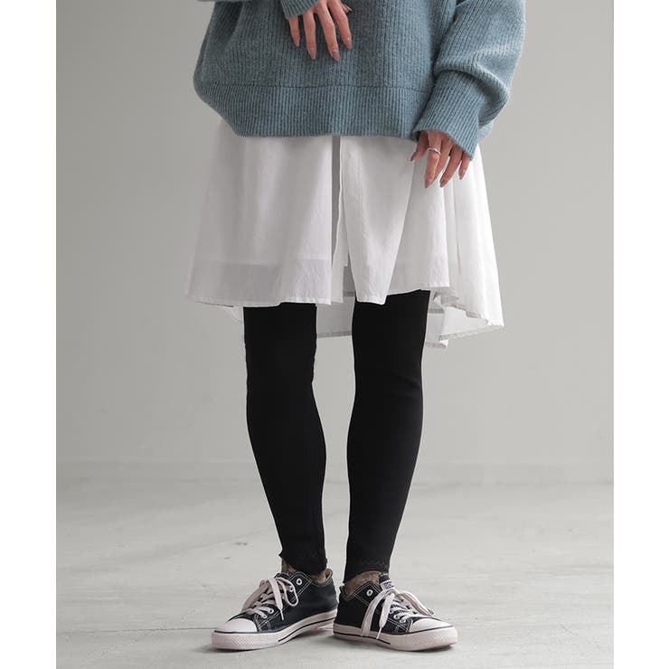 ブラック | レギンス 裏起毛 温熱 | HUG.U