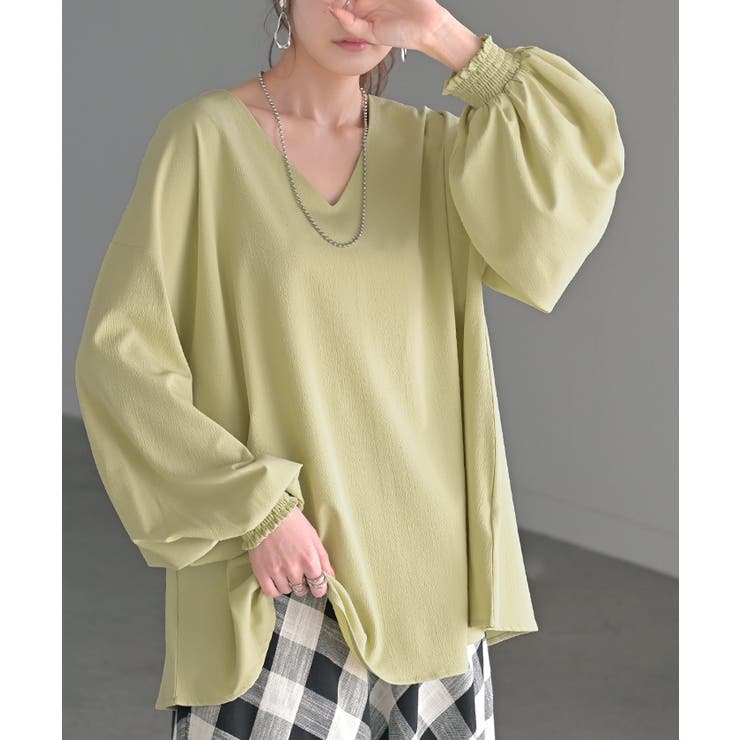 アッシュイエロー | シャツ 楊柳 レディース | HUG.U