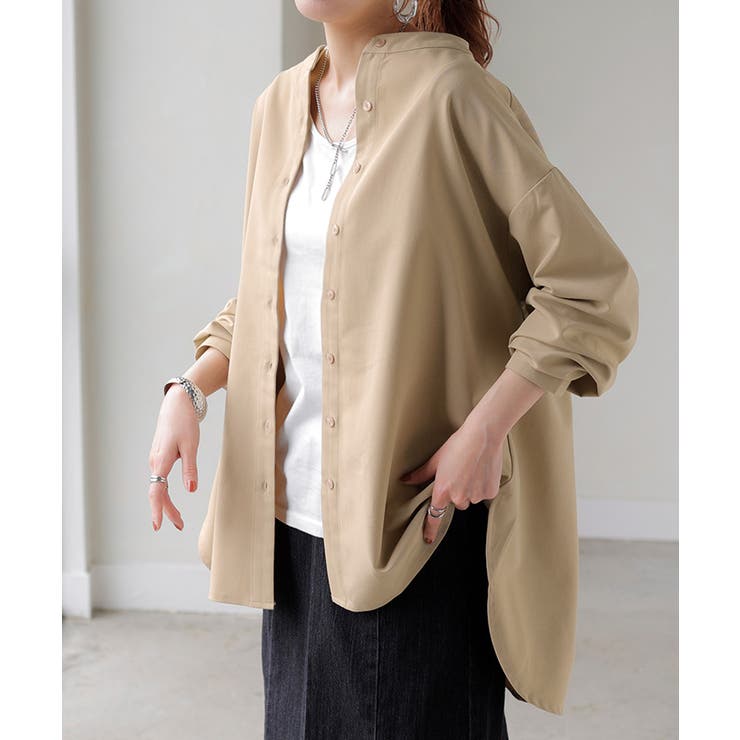 ベージュ | シャツ レディース 洗濯機 | HUG.U