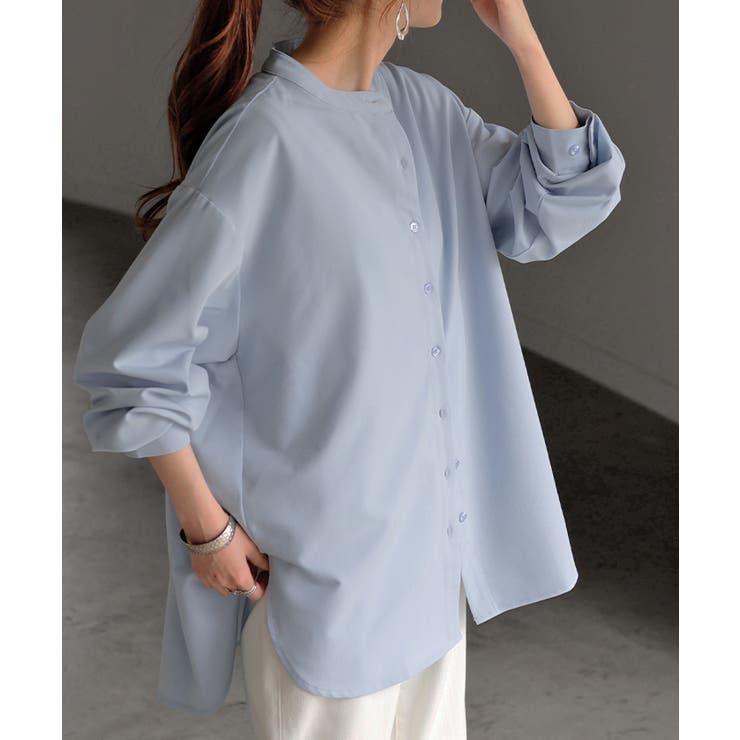 アッシュライトブルー | シャツ レディース 洗濯機 | HUG.U