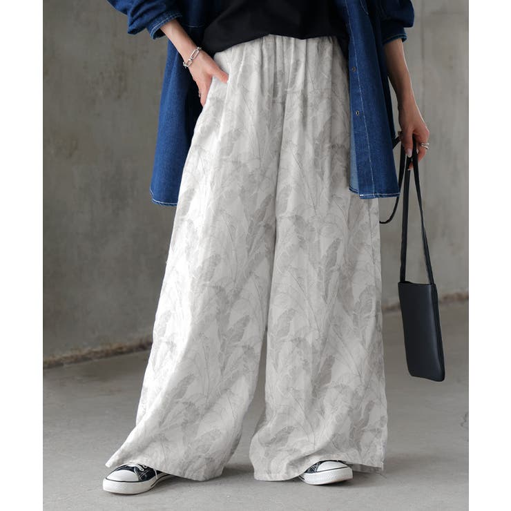 ホワイトリーフ | パンツ 綿100％ ボタニカル | HUG.U