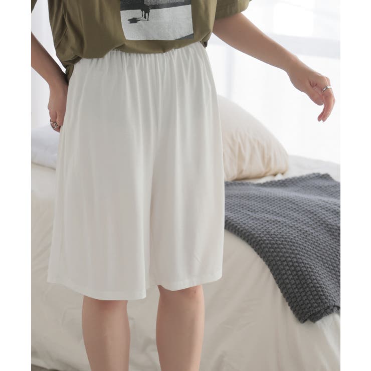 ホワイト | ペチパンツ レディース レイヤード | HUG.U