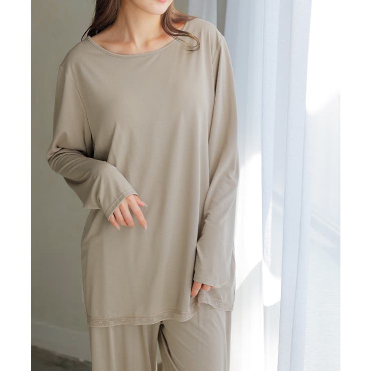 ナチュラルベージュ | ルームウェア カップ付き 選べる | HUG.U