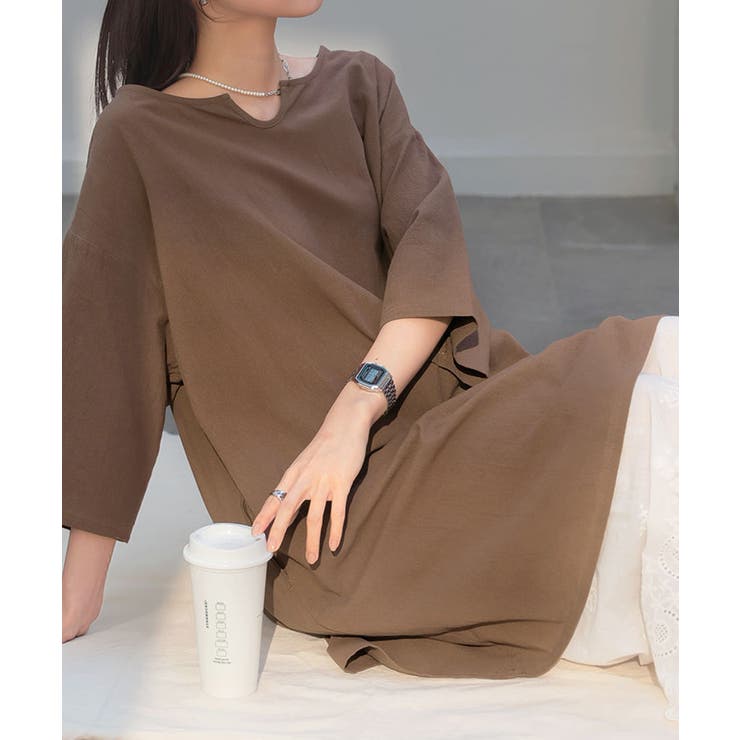 ブラウン | ブラウス チュニック シャツ | HUG.U