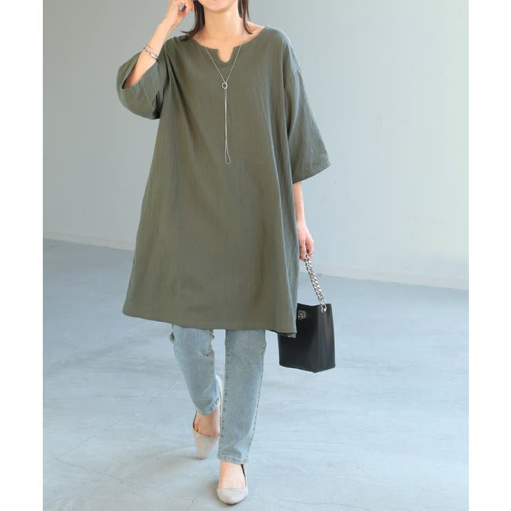 アッシュカーキ | ブラウス チュニック シャツ | HUG.U