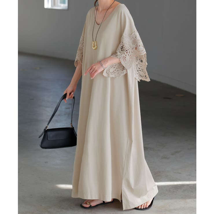 ベージュ | ワンピース 「 美 | HUG.U