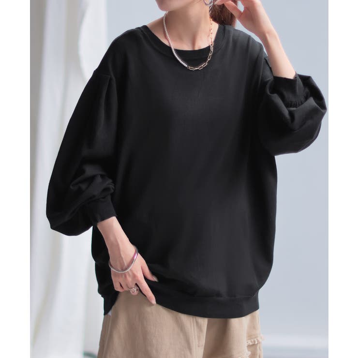 ブラック | ニット カーディガン 前後2way | HUG.U