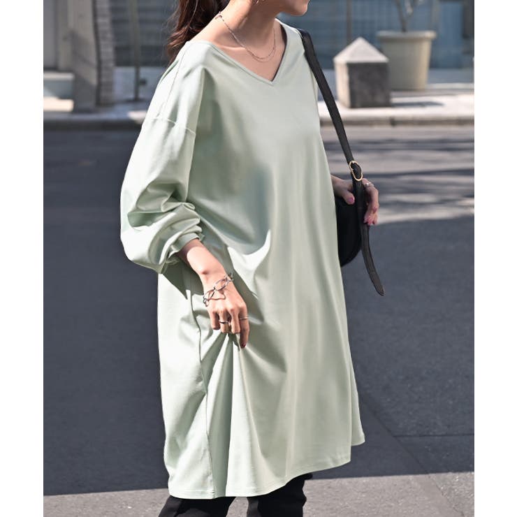 ミント | チュニック ロンT 接触冷感 | HUG.U