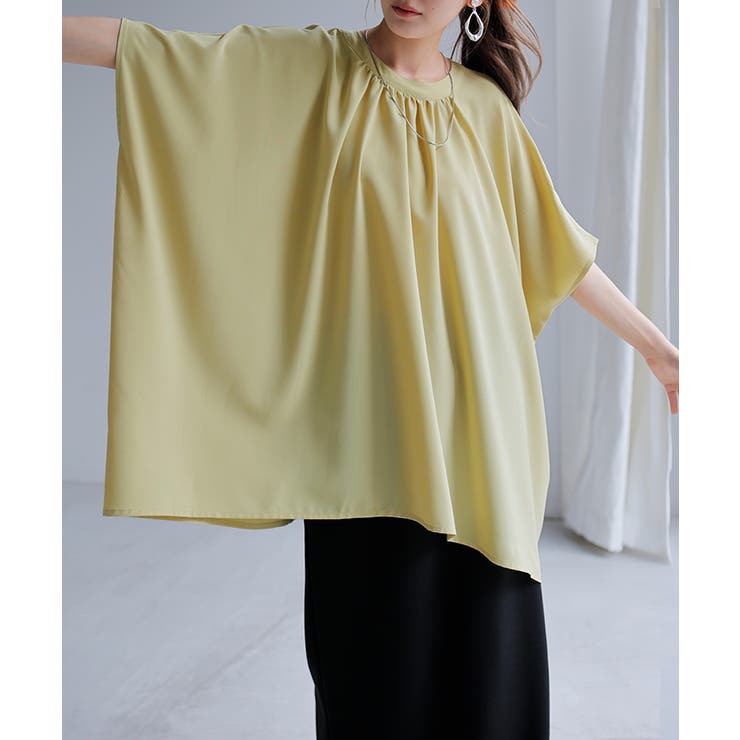 レモンイエロー | シャツ レディース ノーカラー | HUG.U