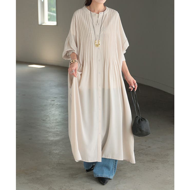ナチュラルベージュ | ワンピース シャツ シャツワンピース | HUG.U
