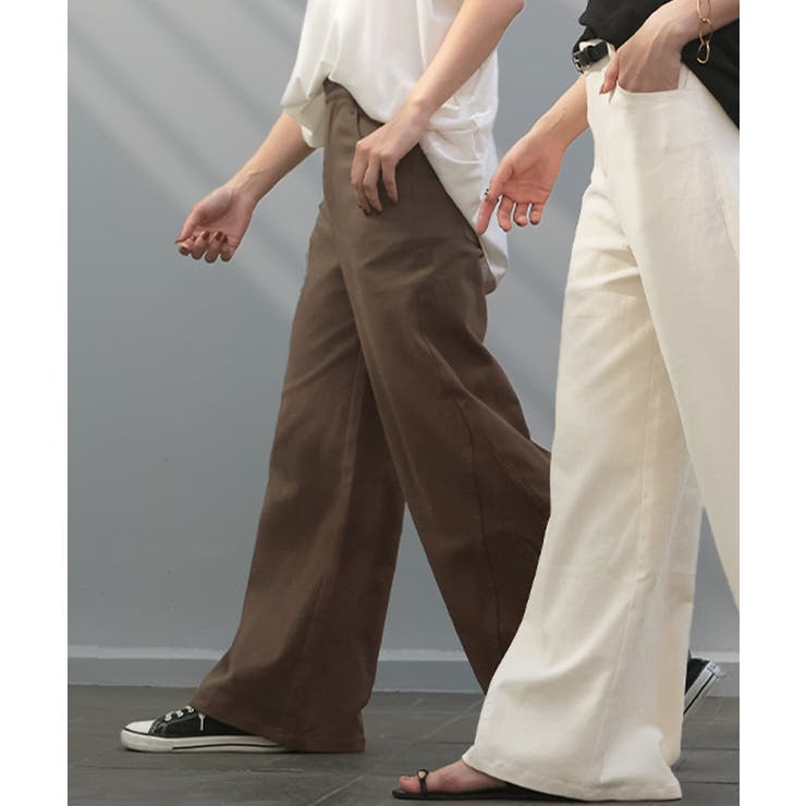 ブラウン | パンツ ワイド レディース | HUG.U