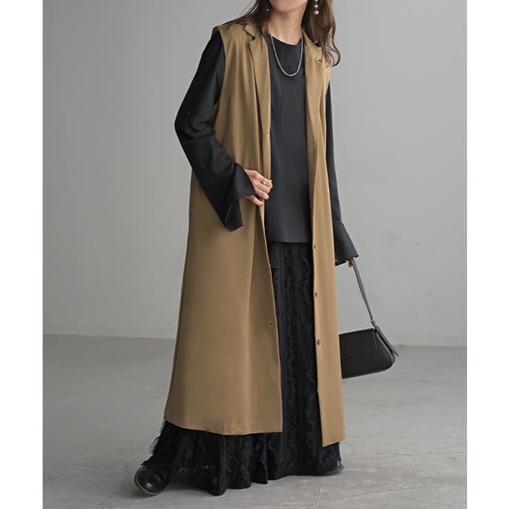 ベスト ジレ ロング[品番：HHHW0005165]｜HUG.U（ハグユー）の