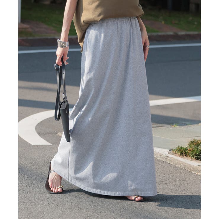 メランジグレー | スカート ロング タイトスカート | HUG.U