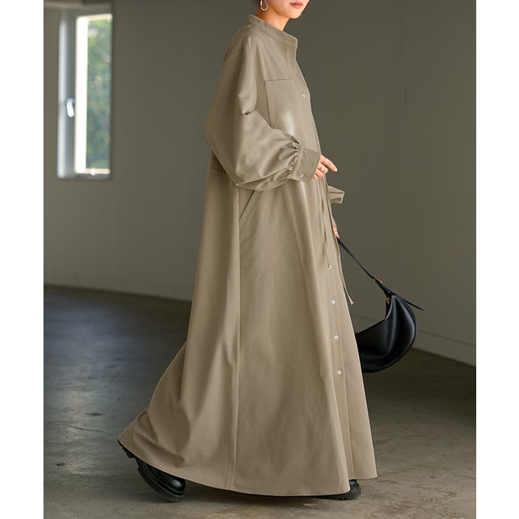 ベージュ | ワンピース シャツ 洗濯機 | HUG.U