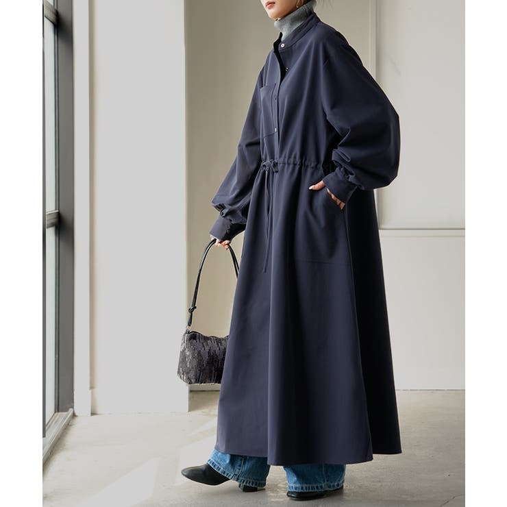 ネイビー | ワンピース シャツ 洗濯機 | HUG.U